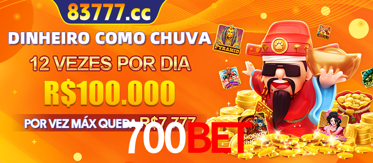 Banner do programa de recompensas Recomende para amigos do 700BET, detalhando os bônus por convidar amigos, com prêmios que chegam a R$288.888.